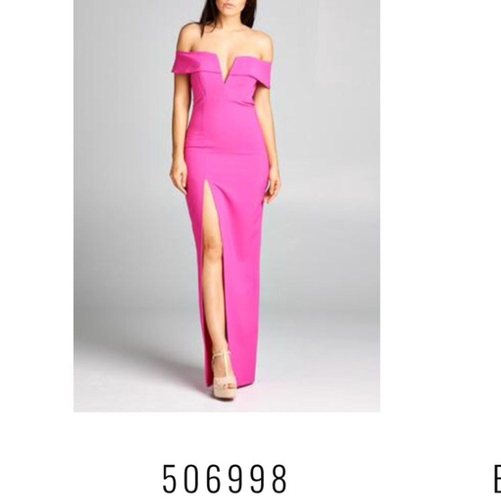 Fuchsia prom dress JC collection